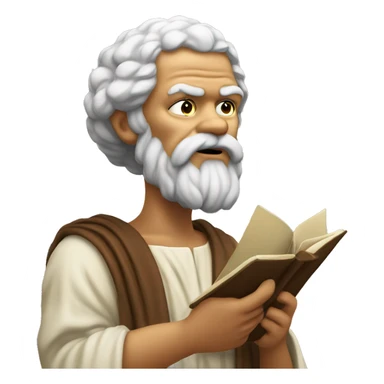 socrates reciting a poem sticker