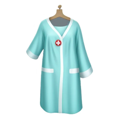 hospital gown sticker