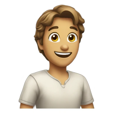 Calabera sonrriendo aterradora sticker