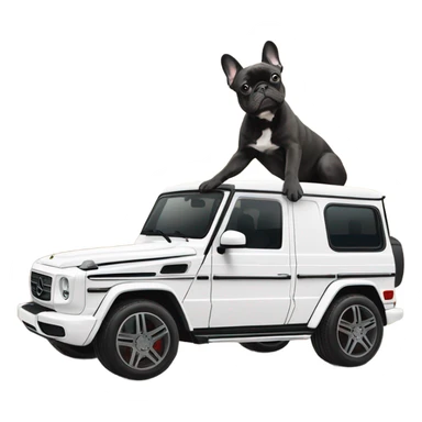 G wagon with french bulldog sticker