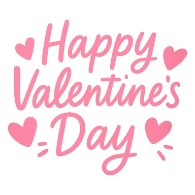pink Valentine . remove background sticker