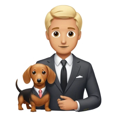 trump and dachshund sticker