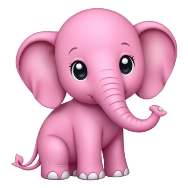 elefante rosa sticker