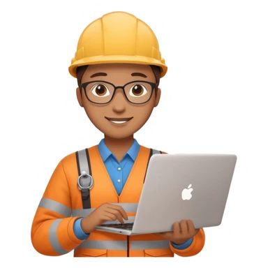 QA engineer with checklist and laptop confident pose sticker