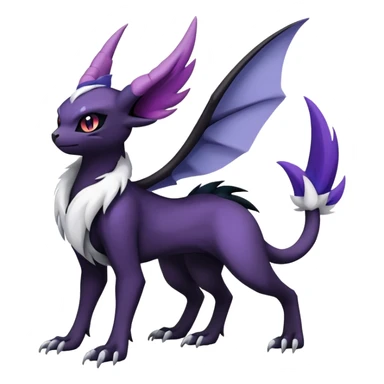Absol-Noibat-Noivern-Hybrid (Full body) sticker