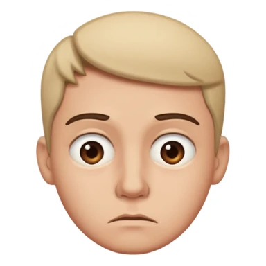 Person with a side eye who looks disgusted sticker