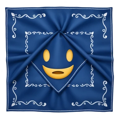 Dark Blue Emoji bandana sticker