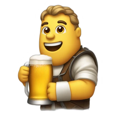 Emoji boire biere sticker