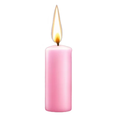 light pink candle sticker