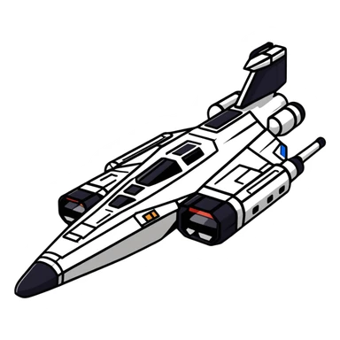 Interstellar carrier ship with fighter bays sticker