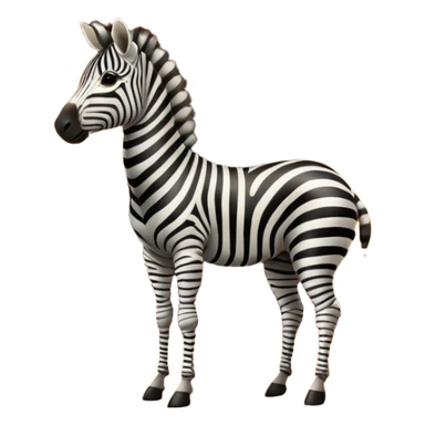 Zebra in a circus tent sticker