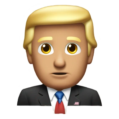 Donald trump on brick wall sticker