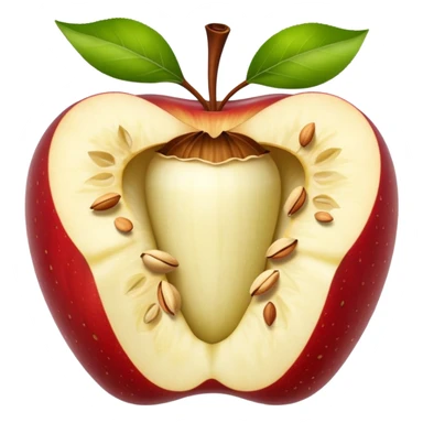 Create an Apple core sticker