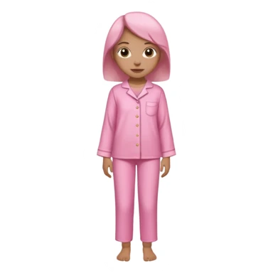 only a pink blouse and pants pijama sticker