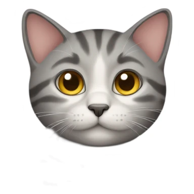 Shy cat sticker