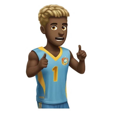 marcus rashfording point at his head celebration sticker