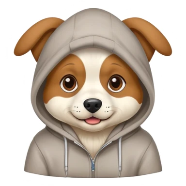 dog with hoodie sticker