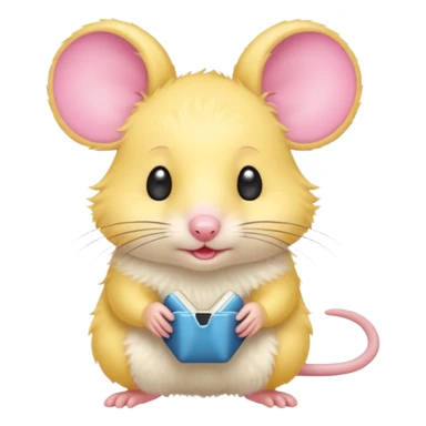 yellow haired mice sticker