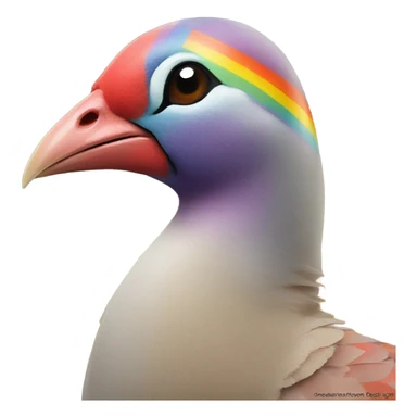 Rainbow chukar sticker