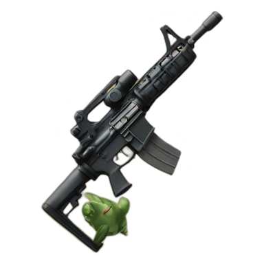 Donald trump avec une m16 sticker