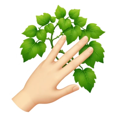 vine finger sticker