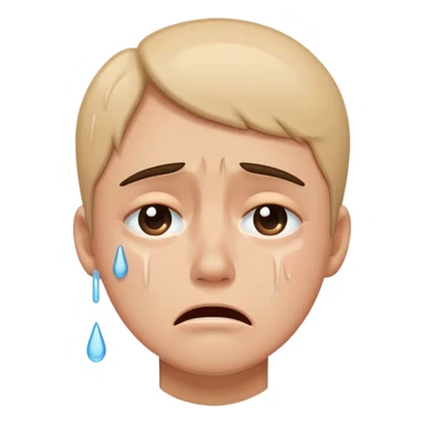 Crying a lot sticker