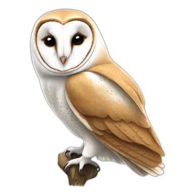 barn owl sticker