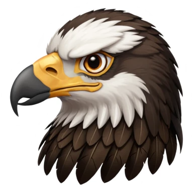 Eagle head emoji,use black theme, I dun want the white part  sticker