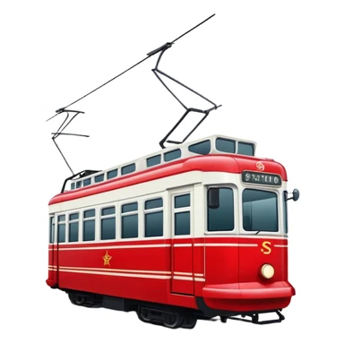 Soviet tram sticker