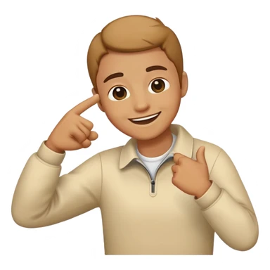 Dabbing emoji sticker