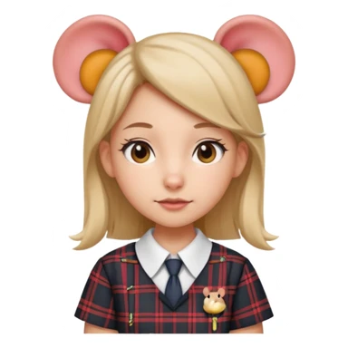 Souris écolière sticker