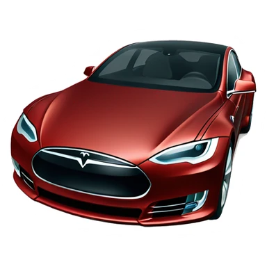 Tesla med julepynt sticker