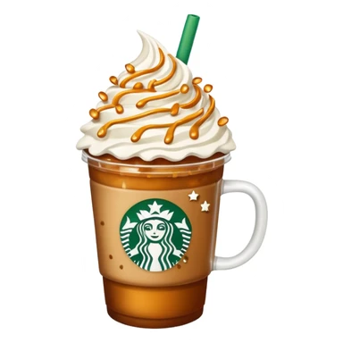 Starbucks drink with stars sticker