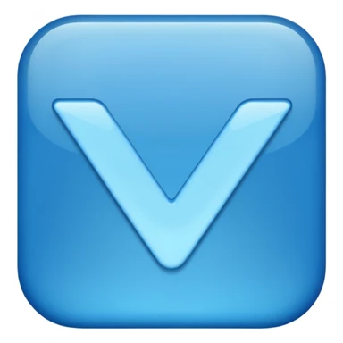 Blue tick mark sticker