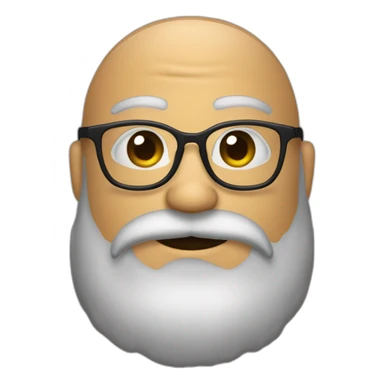 sophrolohue avec lunettes et barbe court sticker