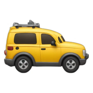 Furgón blindado amarillo sticker