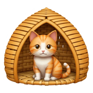 cat hut sticker