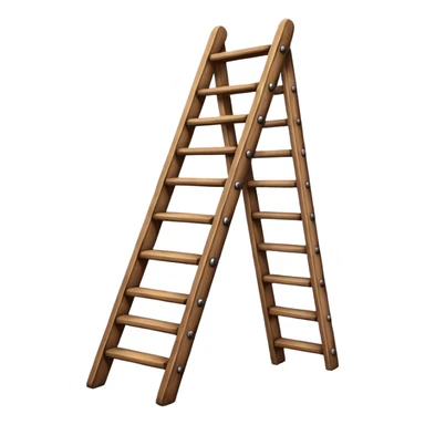 Wooden ladder sticker