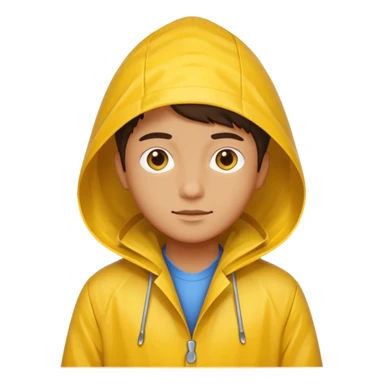 open Raincoat Pedestrian  sticker