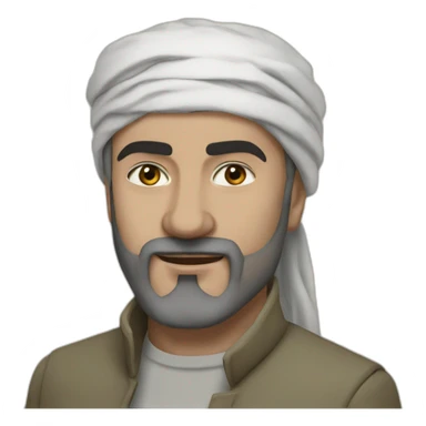 draw the Lezgin national hero Haji Daoud sticker