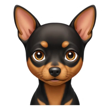 Miniature pinscher dog sticker