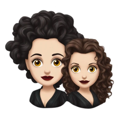 helena bonham carter and bellatrix lestrange sticker