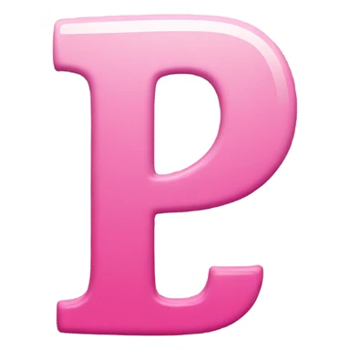 Pinterest pink logo p sticker