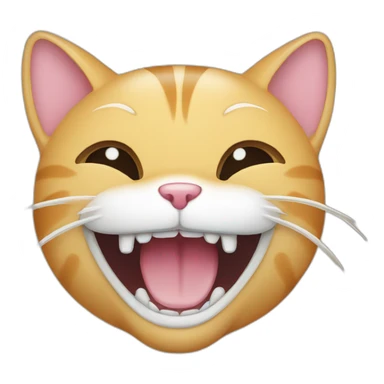 Cat crying laughing  sticker