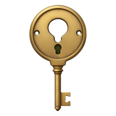 key in keyhole sticker