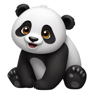 Panda ask something  sticker
