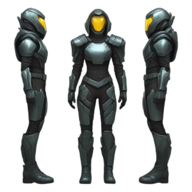 futuristic Technomancer pants armored sticker