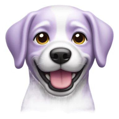Un perro morado sticker