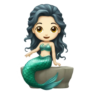 mermaid of china sticker