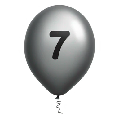 balloon-shaped-like-number-7 sticker